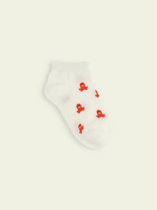 【3足1,485円】キッズ お弁当柄スニーカー丈ソックス / 13-15cm