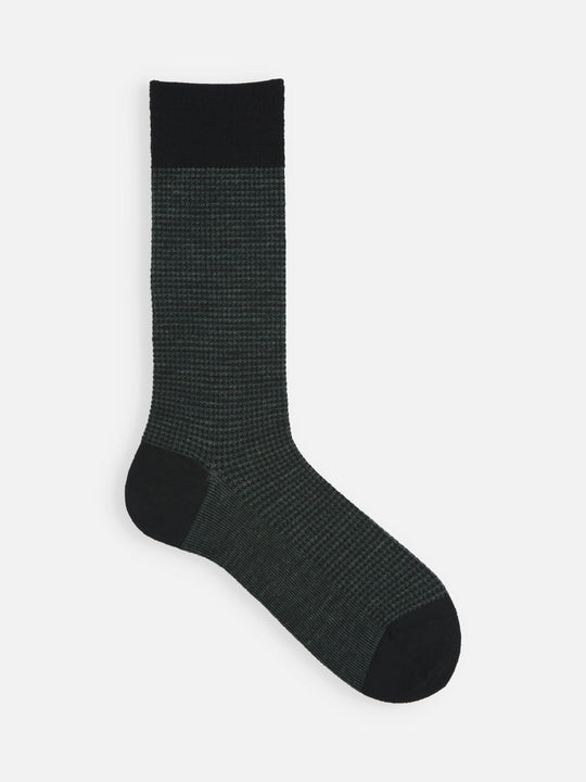 【Tabio MEN】ウールハウンドトゥースソックス(27.0～29.0cm)