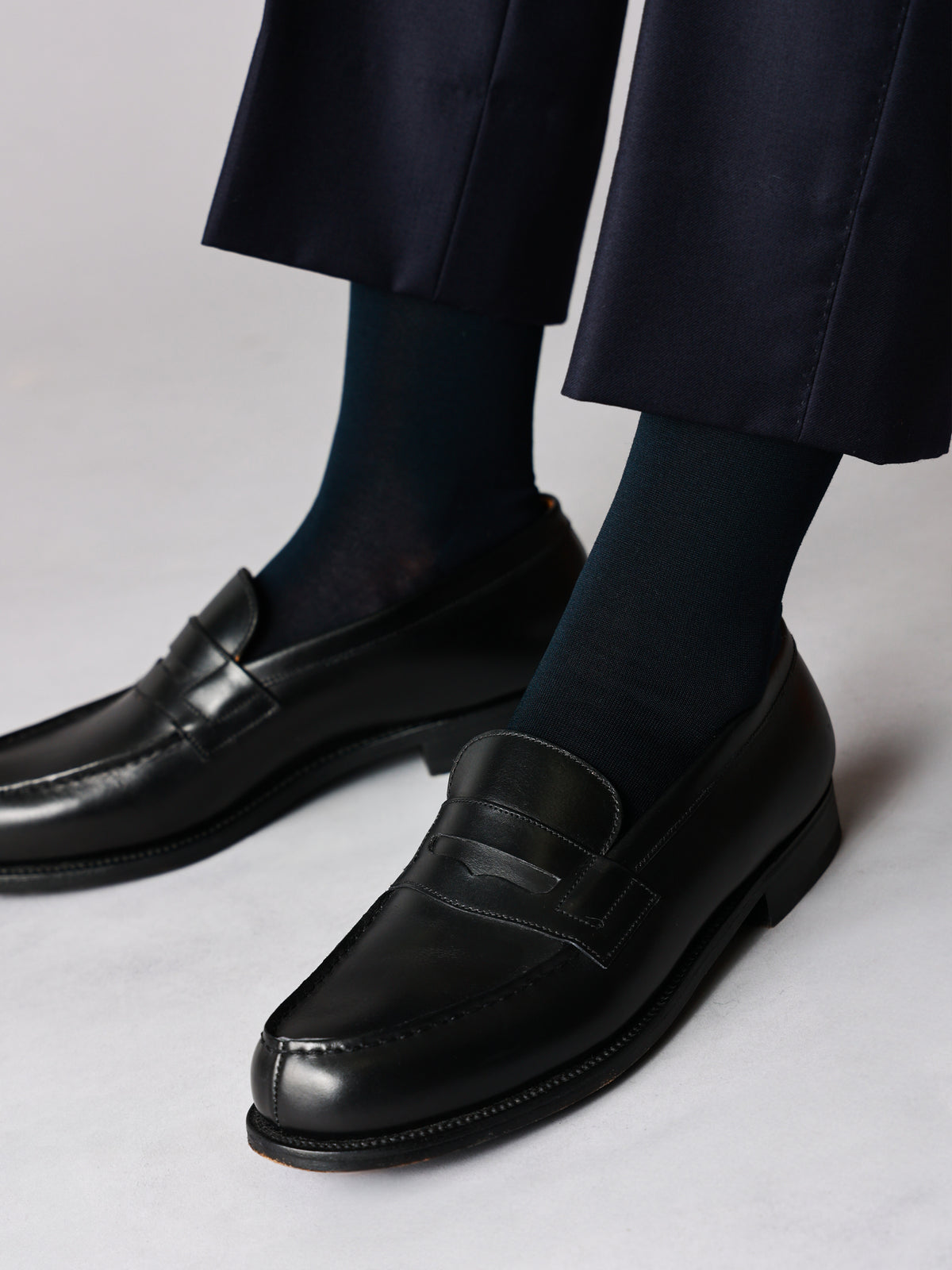 【Tabio MEN】連続シルケット無地ソックス(23.0～25.0cm)