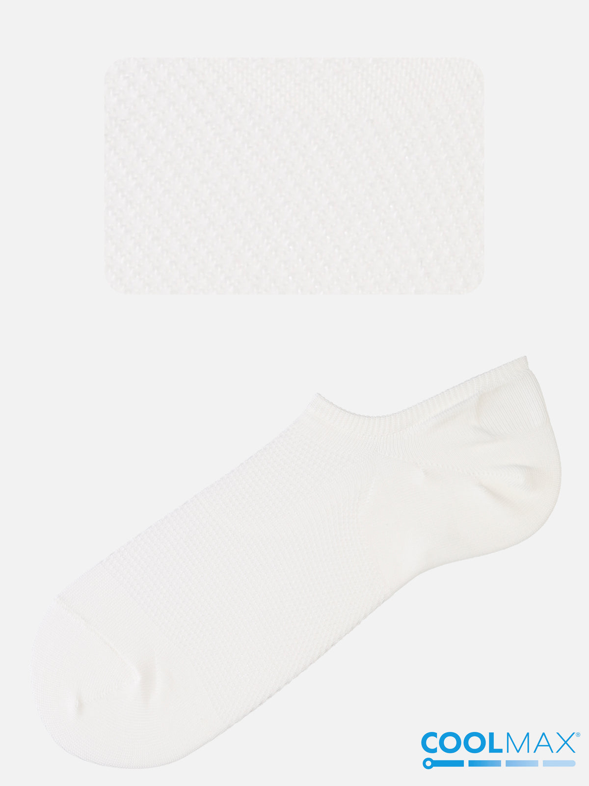 【Tabio MEN】GOODFOOT/消臭＋メッシュスニーカーINカバーソックス - オフホワイト