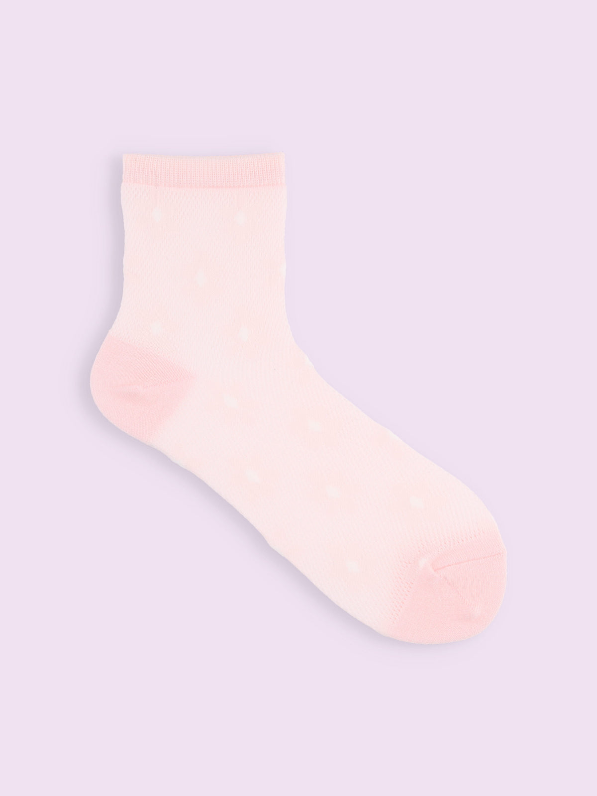 【3足1,485円】メッシュお花ショートソックス - ピンク