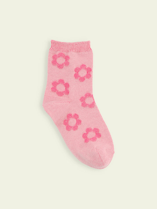 【3足1,485円】キッズ リンクスフラワーショートソックス / 19-21cm