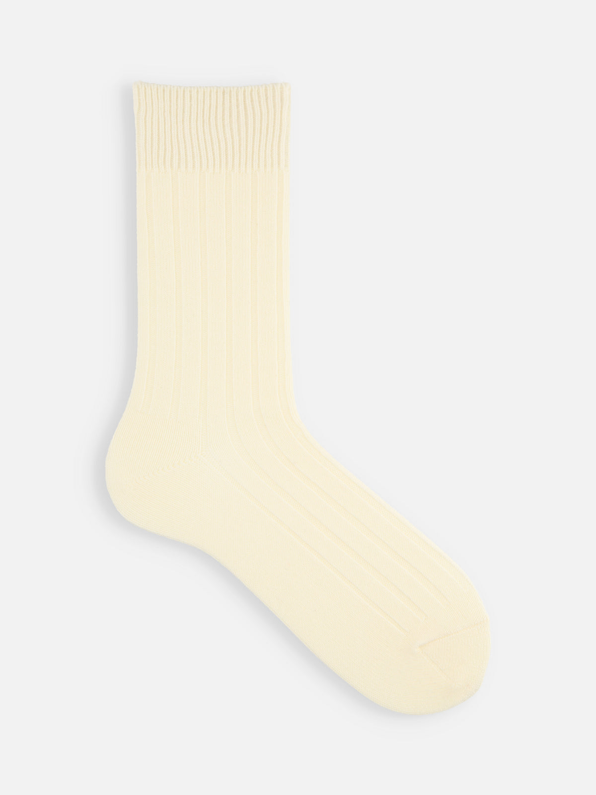 【Tabio MEN】太リブレギュラー丈ソックス(27.0～29.0cm) - オフホワイト