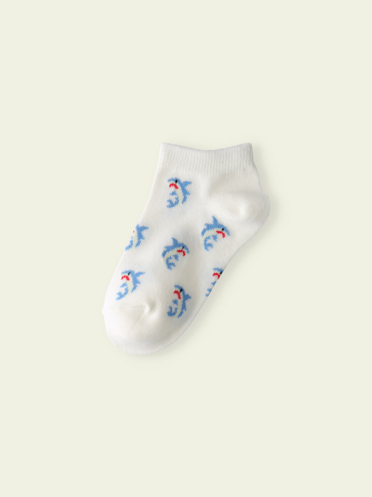 【3足1,485円】キッズ サメスニーカー丈ソックス / 13-15cm
