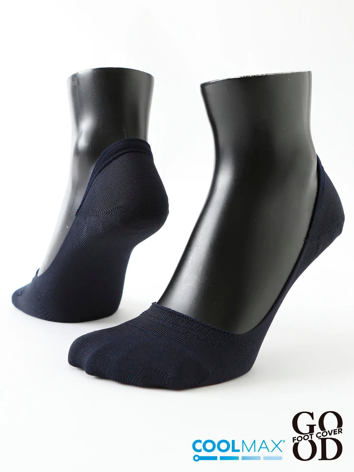 【Tabio MEN】GOODFOOT/超浅履き 脱げにくいカバーソックス(27.0～29.0cm) - ネイビー