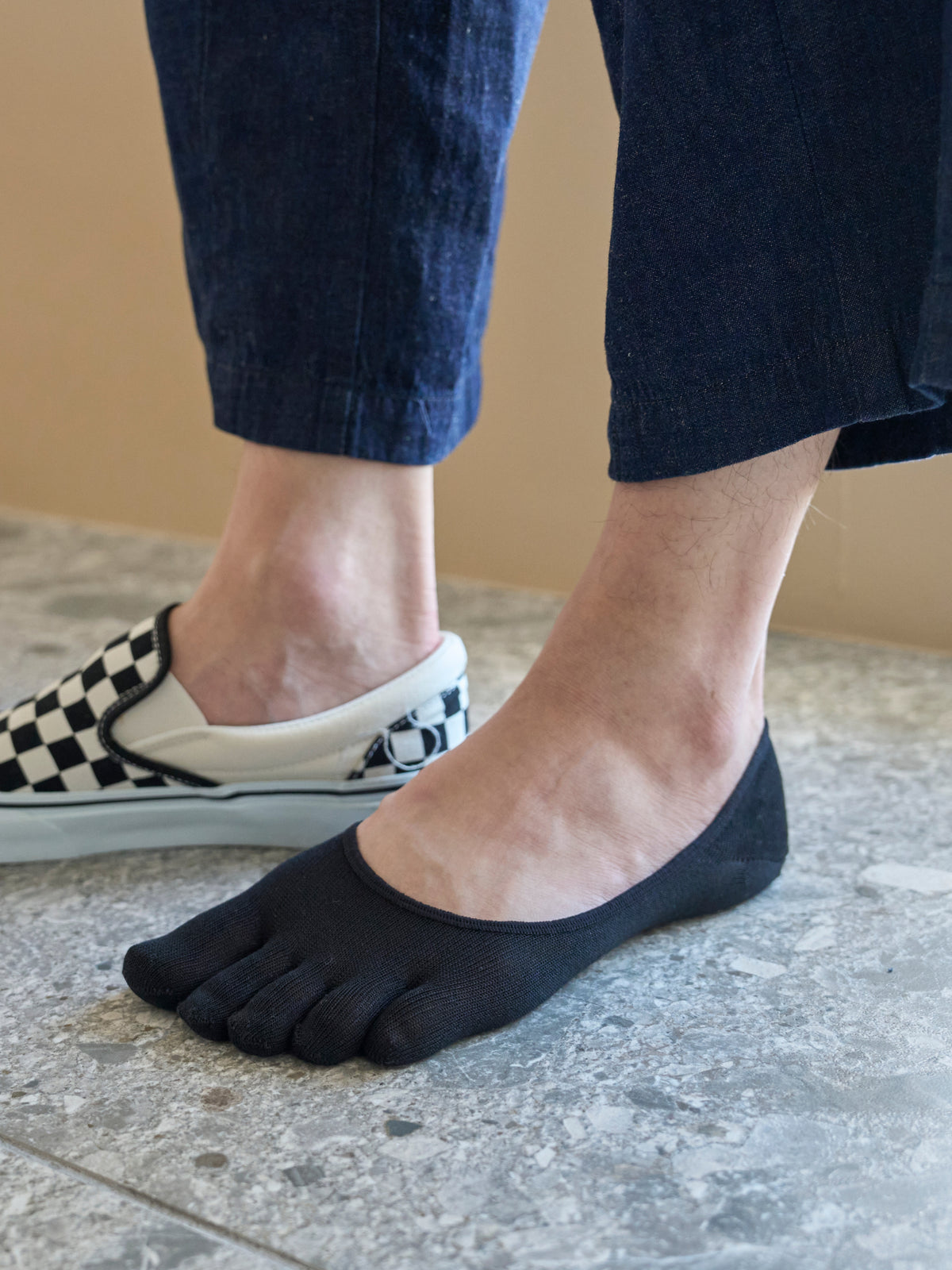 【Tabio MEN】デオドラント五本指カバーソックス(27.0～29.0cm)