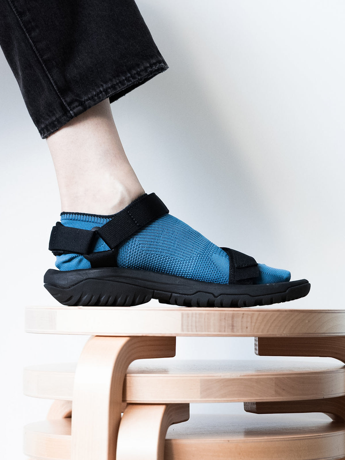 【Tabio MEN】ドライカノコスニーカー丈ソックス(27.0～29.0cm) - スモーキーアクア+ネイビー