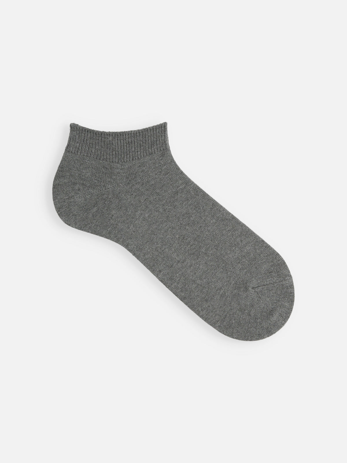【Tabio MEN】無地アンクルスニーカー丈ソックス / 27.0-29.0cm - チャコールモク