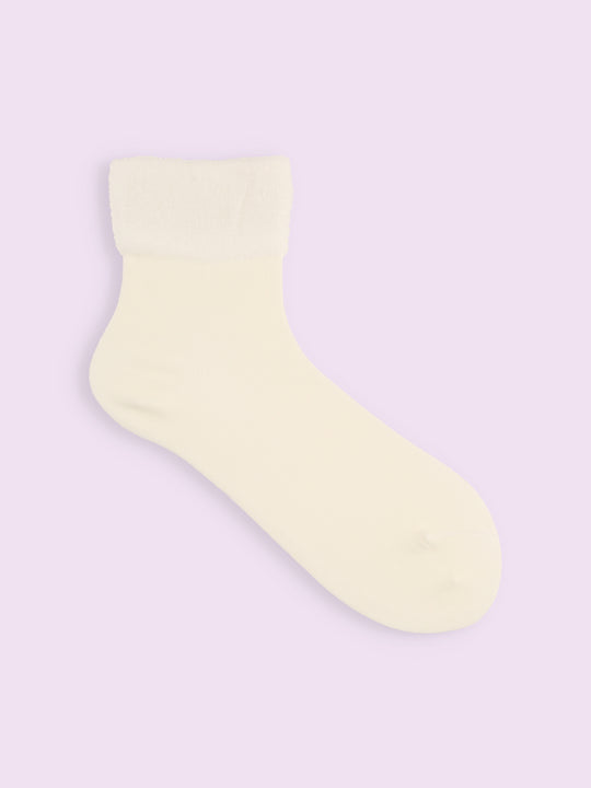 【3足1,485円】履き口ゆったりトップモールショートソックス
