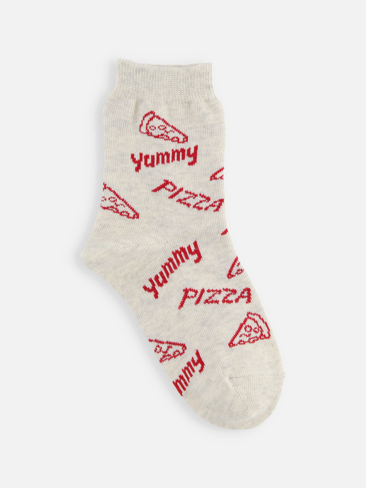 【キッズ】PIZZAソックス / 16-18cm - ライトグレージュ