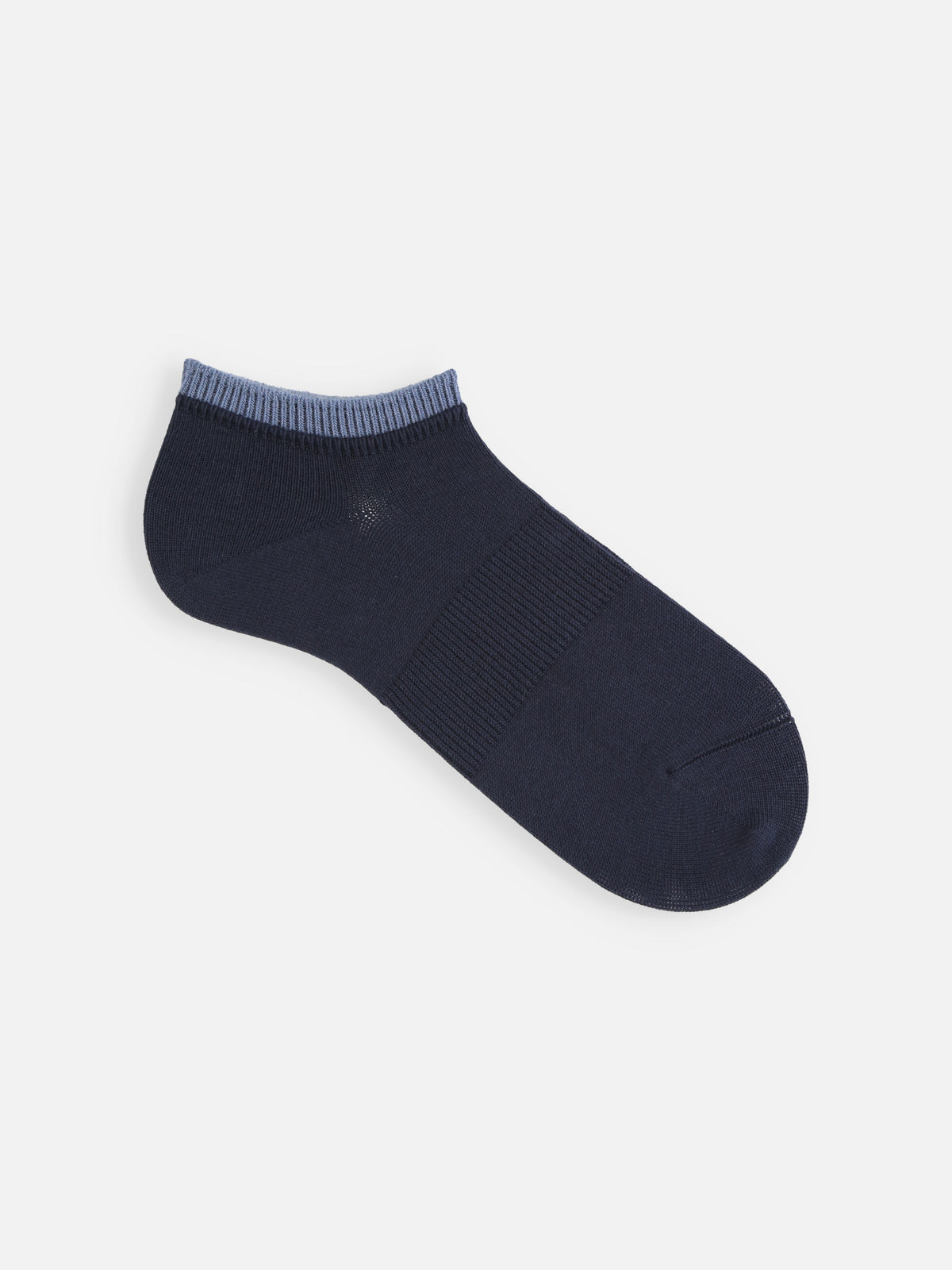【Tabio MEN】サポート入り2枚重ねスニーカー丈ソックス(27.0～29.0cm) - コン+デニム