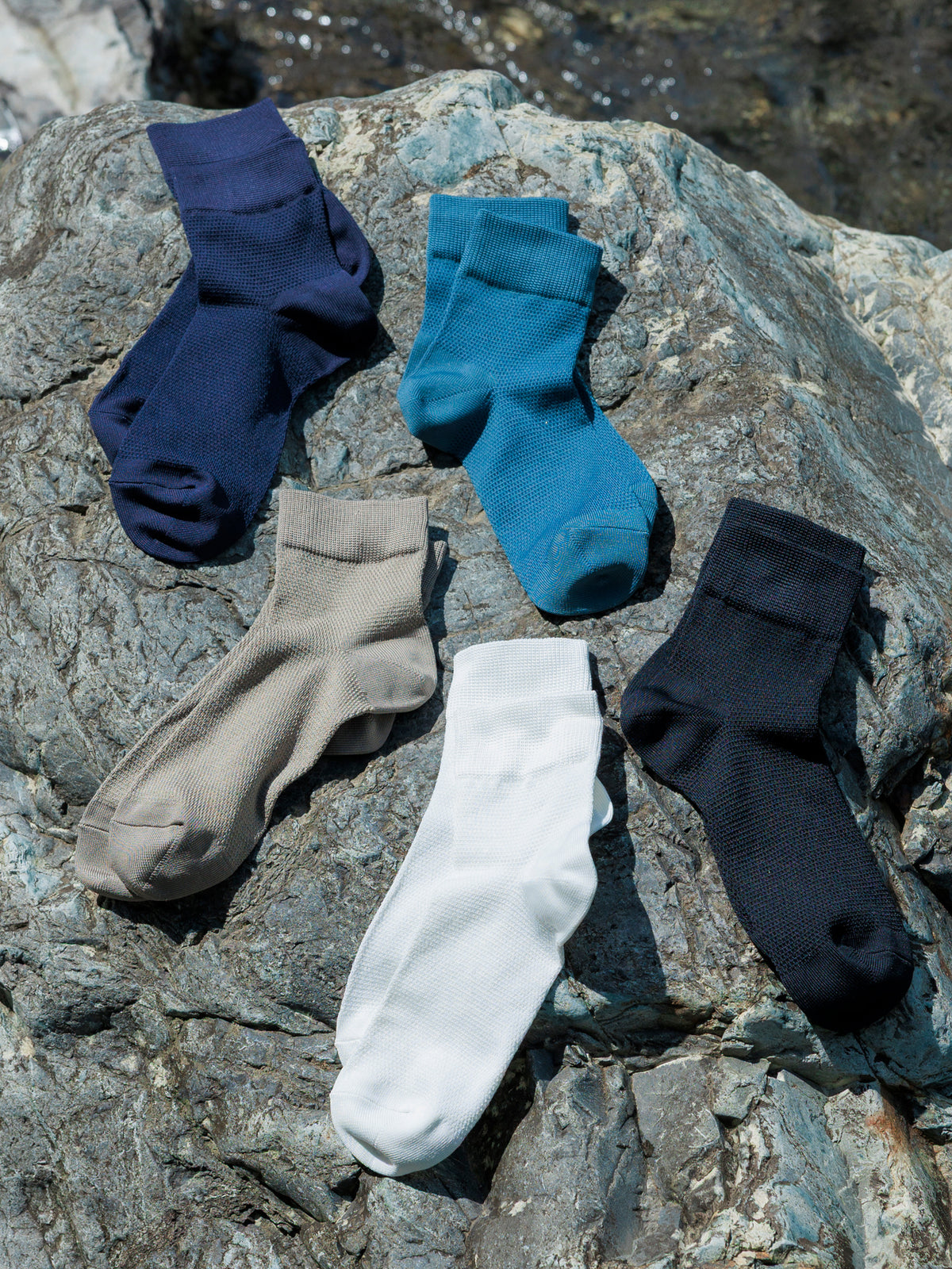 【Tabio MEN】消臭＋COOLMESHショート丈ソックス