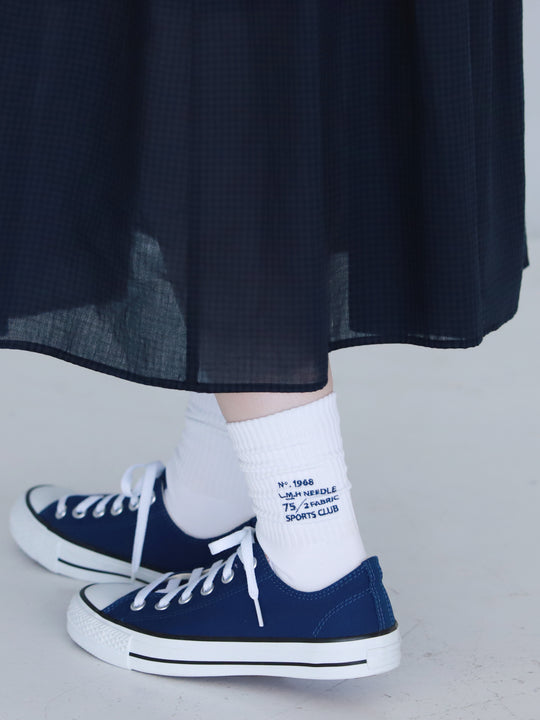 【さらっと吸水】アメリブロゴ刺繍ソックス