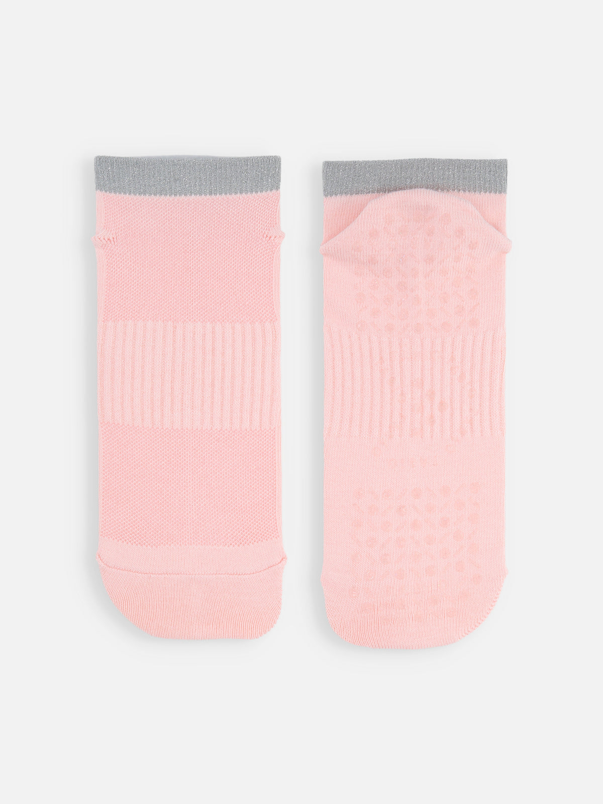 【快脚Labo】フィットネス/トップラメスニーカー丈ソックス