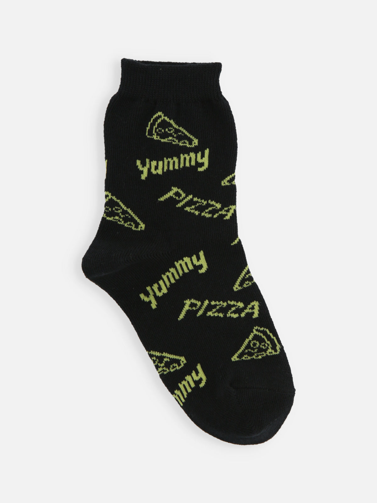 【キッズ】PIZZAソックス / 16-18cm - クロ