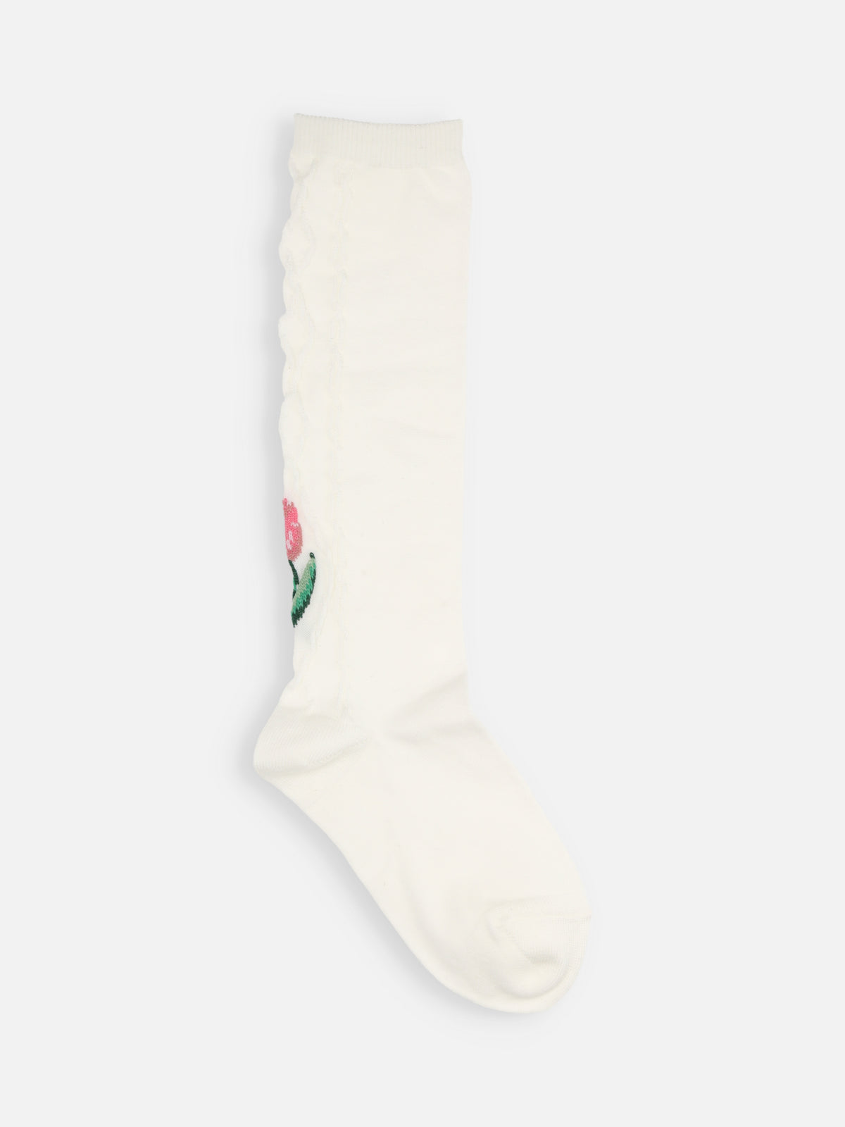 【キッズ】 チューリップハイソックス / 19-21cm - オフホワイト