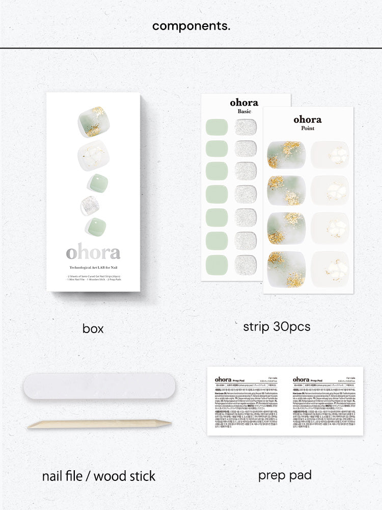 【通常価格より20％OFF】ohora(オホーラ)×靴下屋 WEB限定セット ＜ホワイト＞
