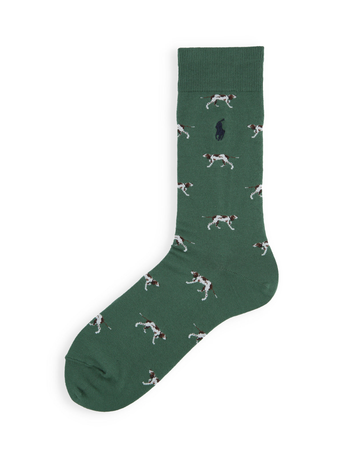 【MEN】POLO ポニー刺繍 DOGソックス - グリーン