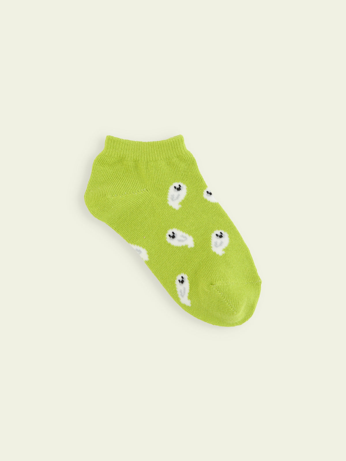 【3足1,485円】キッズ 海の生き物スニーカー丈ソックス / 13-15cm - キミドリ+アザラシ