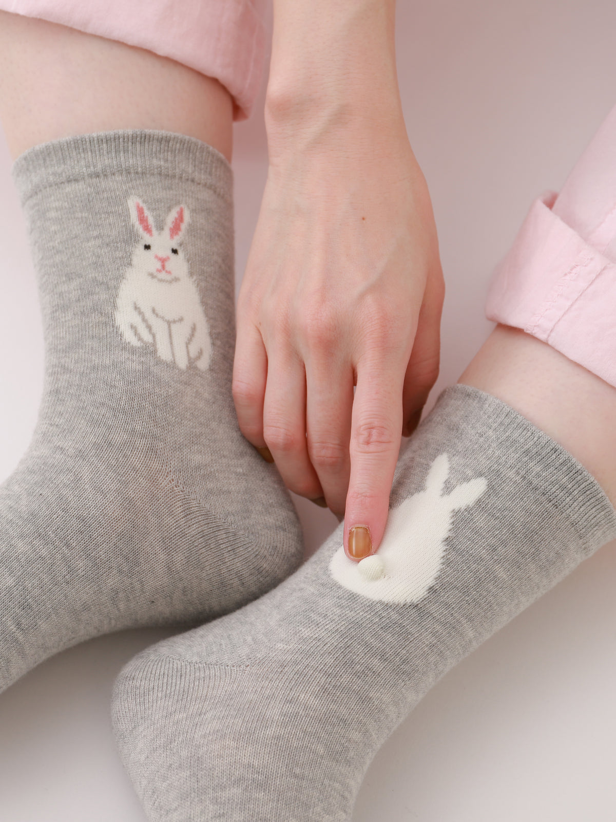 【3足1,485円】うさぎしっぽショートソックス