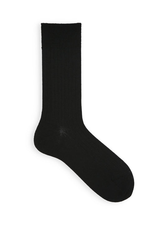 【Tabio MEN】ウール6×2リブソックス(27.0～29.0cm)