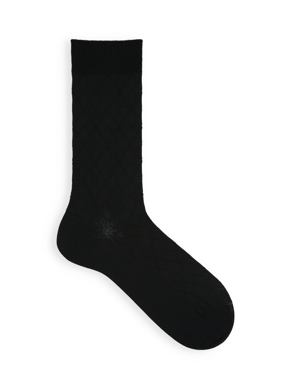 【Tabio MEN】NEWリンクス総ダイヤソックス - ブラック
