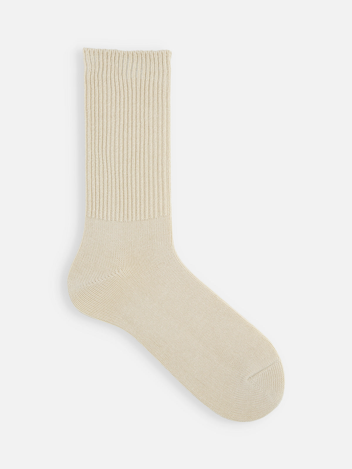 【メンズ】復刻ローゲージリブ無地ソックス / 25.0-27.0cm - キナリ