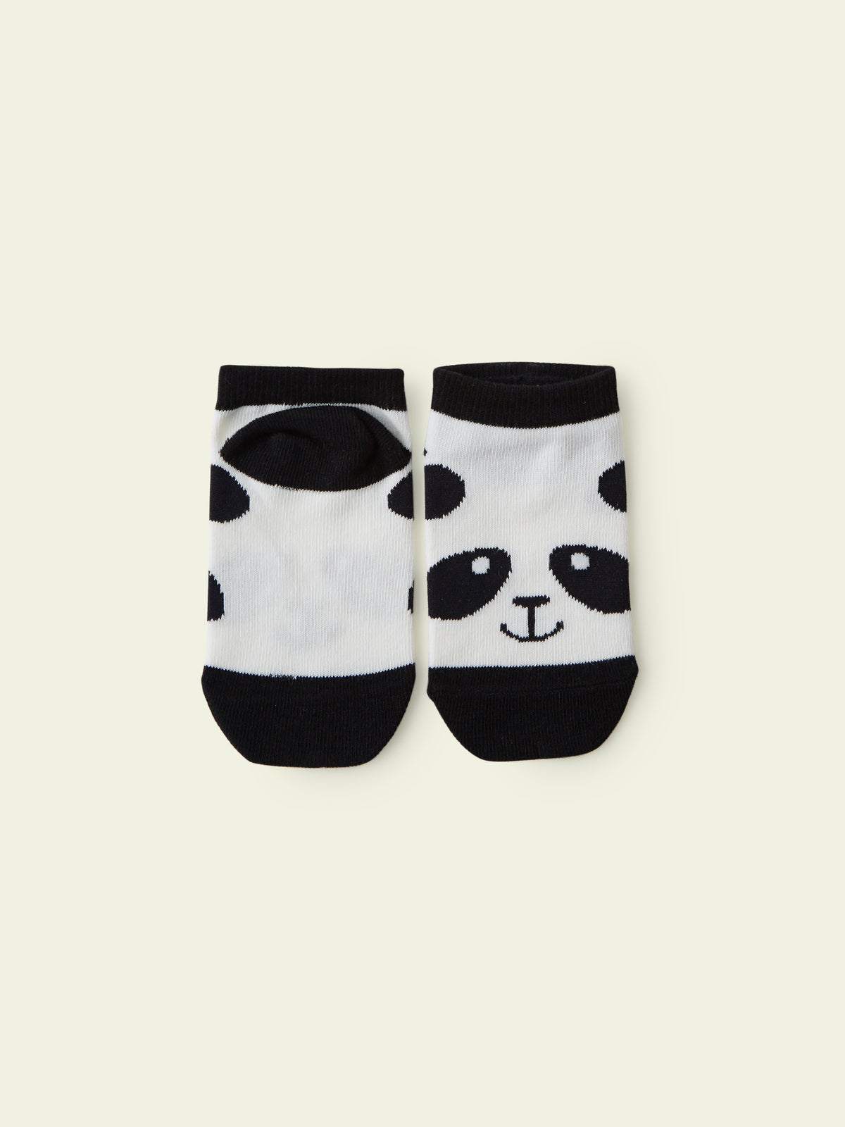 【3足1,485円】キッズ 動物いろいろスニーカー丈ソックス / 13-15cm - クロ+パンダ