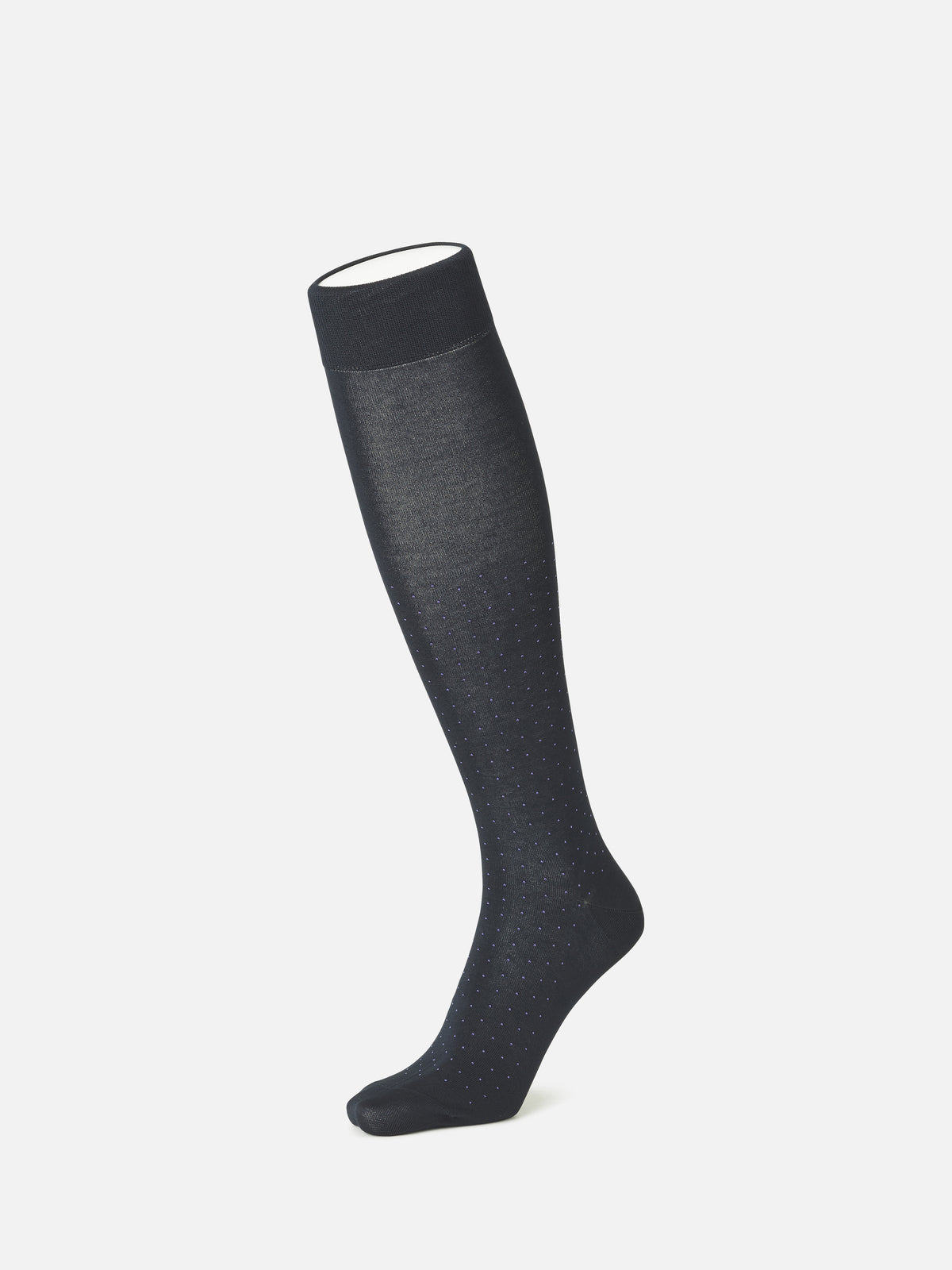 【Tabio MEN】定番/ピンドット柄ビジネスハイソックス(27.0～29.0cm)