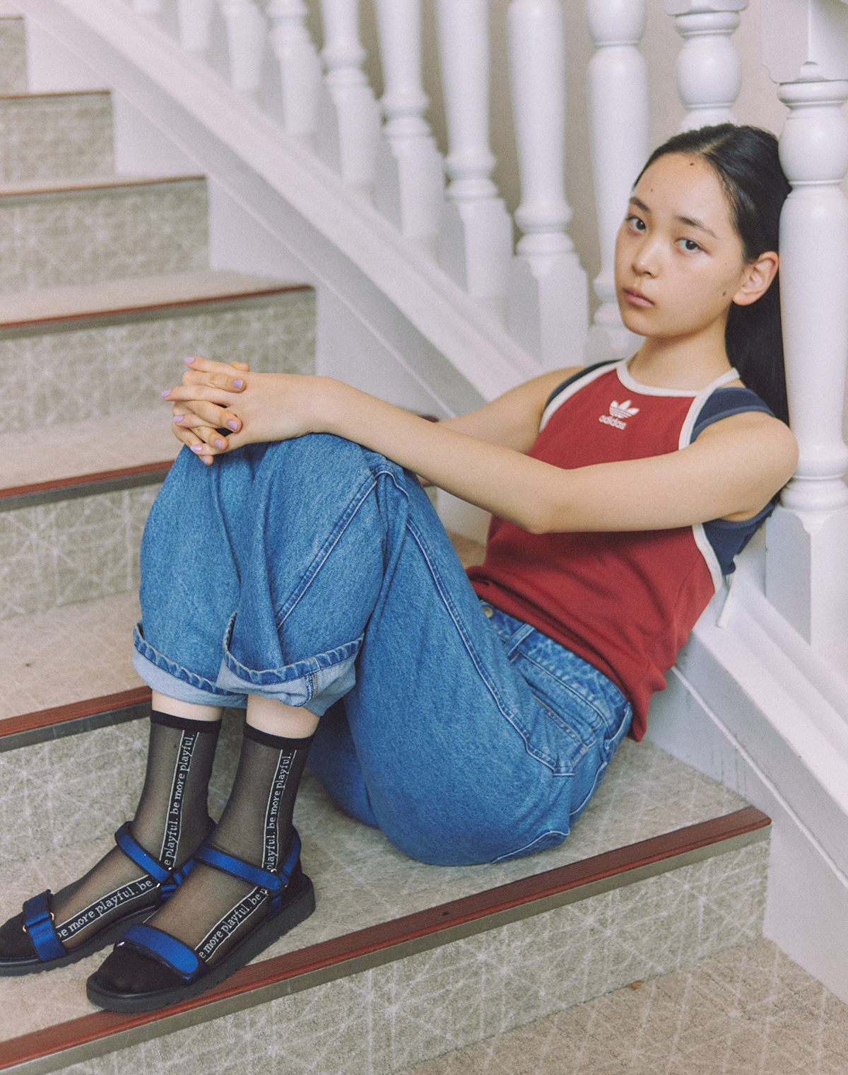 Side Logo Sheer Socks サイドロゴシアーソックス